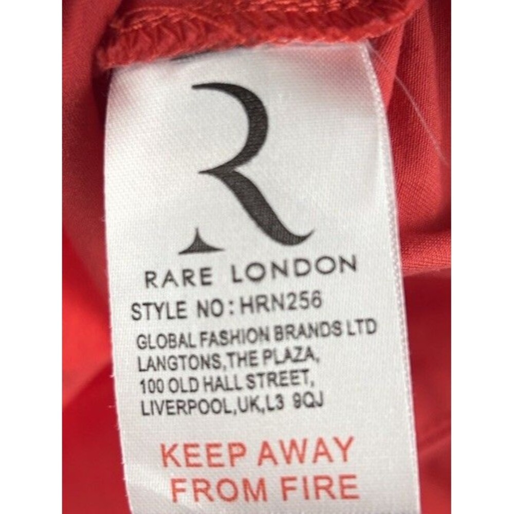 Rare London Red bow back Mini Dress Size 4 Flirty Skater - Picture 10 of 11